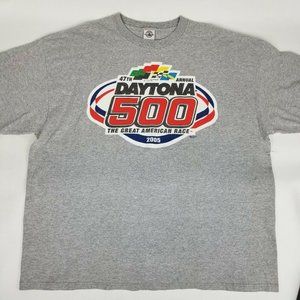 Vintage Nascar Daytona 500 T Shirt 2005 Gray XXL